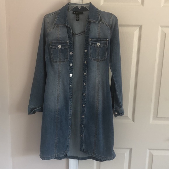 Size 2 INC concepts Denim dress - Picture 3 of 3